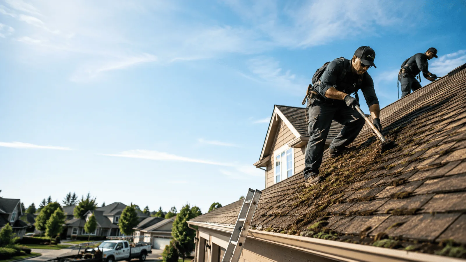 Roof Moss Removal in Burton, OH near me